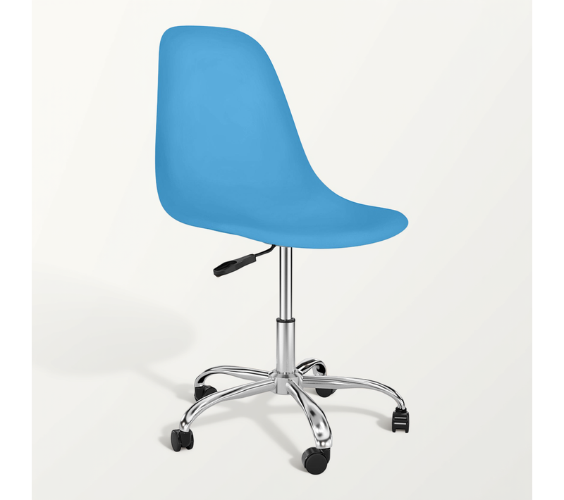 Chaise De Bureau Pivotante à Roulettes - Brielle Bleu