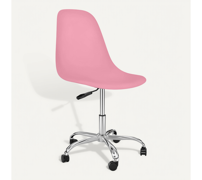 Chaise De Bureau Pivotante à Roulettes - Brielle Rose