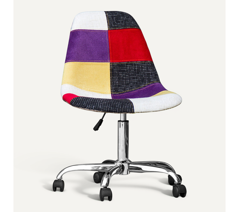 Chaise De Bureau Brielle - Patchwork Tessa Multicolore
