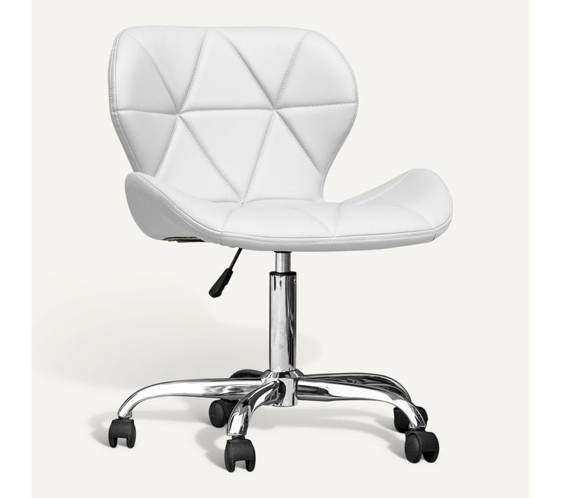 Chaise De Bureau Rembourrée Pu - Winka Blanc