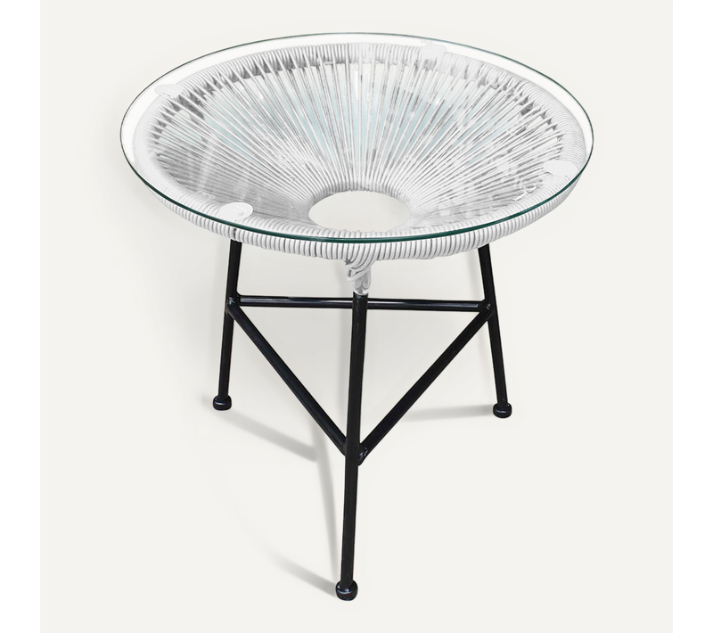 Table De Jardin - Table D'appoint -ulana Blanc