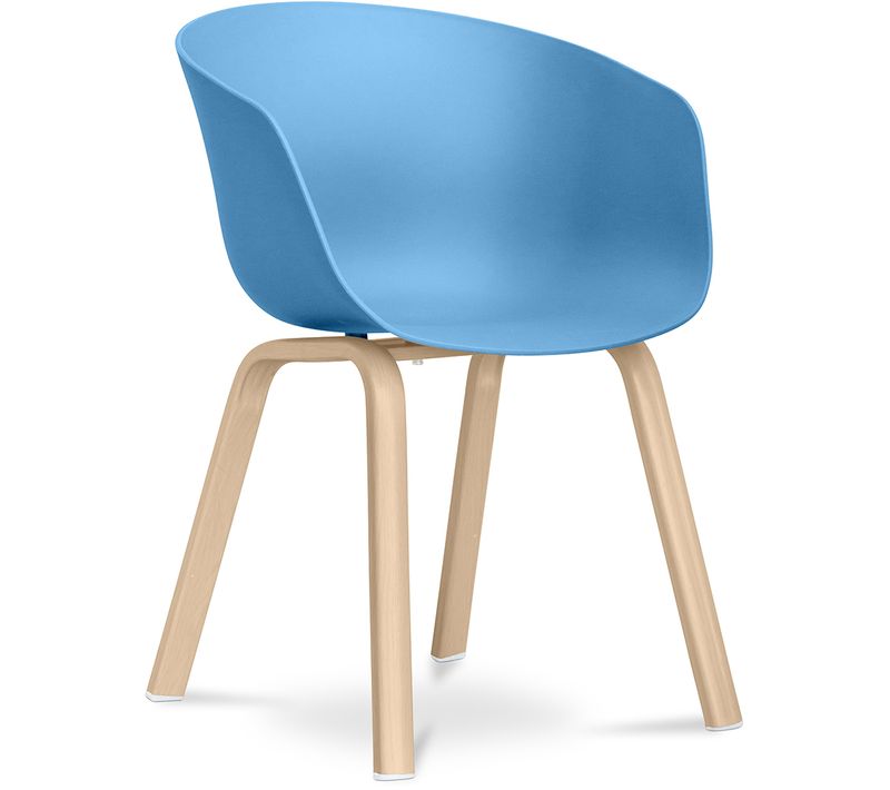 Chaise Maisie Design Scandinave - Mat Bleu