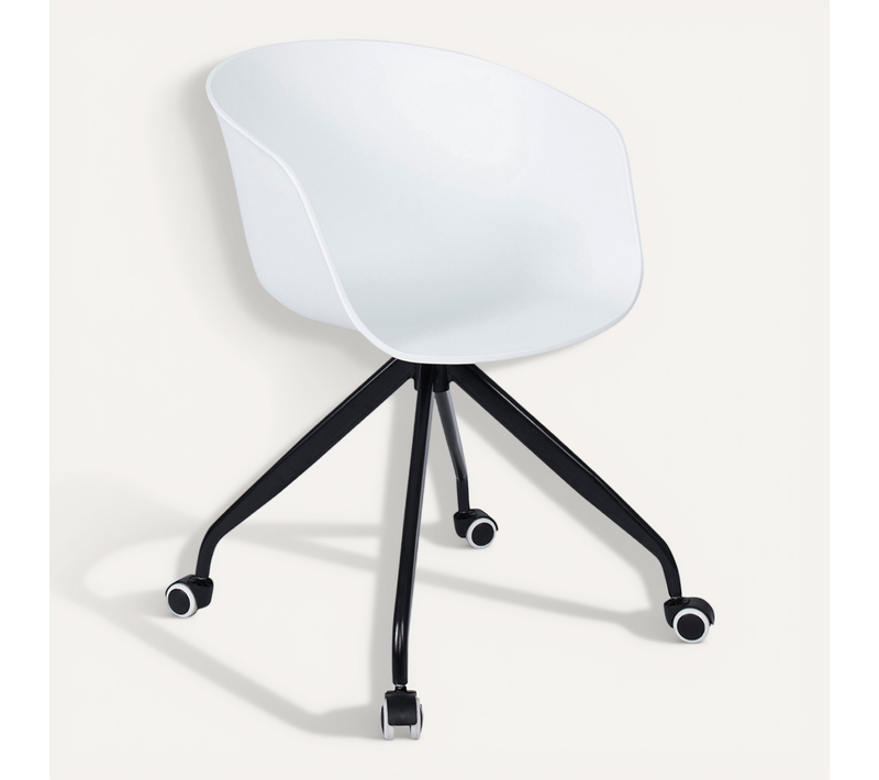 Chaise De Bureau Pivotante Avec Roulettes – Marie Blanc