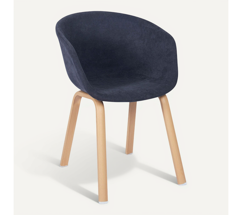Chaise De Salle à Manger Design Avec Accoudoirs Gris Foncé