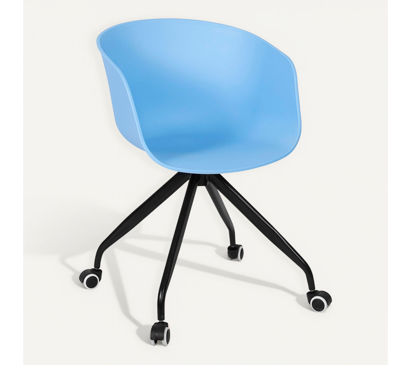 Chaise De Bureau Pivotante Avec Roulettes – Marie Bleu