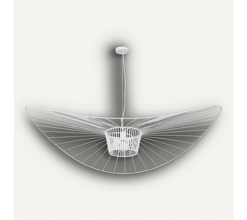 Lampe À Suspension Vertice - Métal - 140cm Blanc