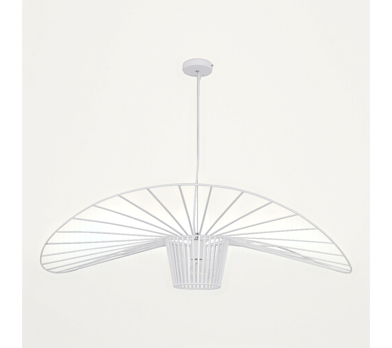 Lampe À Suspension Vertice - Métal - 80cm Blanc