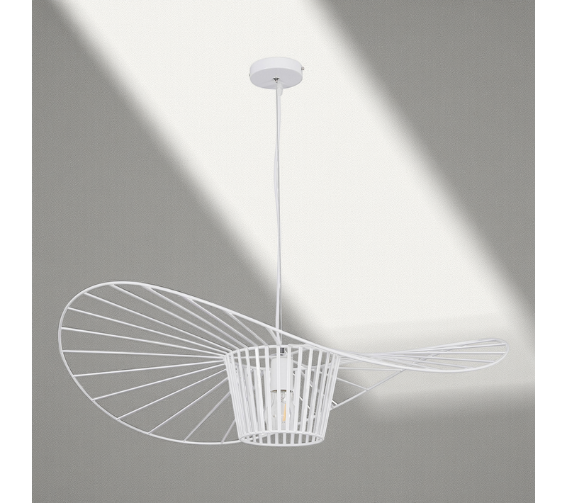 Lampe À Suspension Vertice - Métal - 100cm Blanc