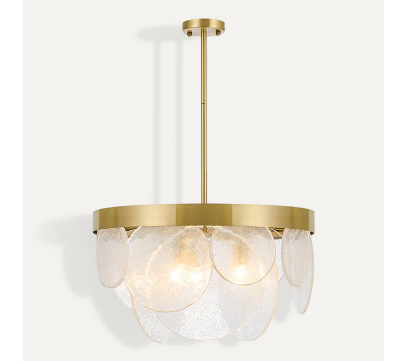 Lampe Suspendue En Verre Design - Loren Doré