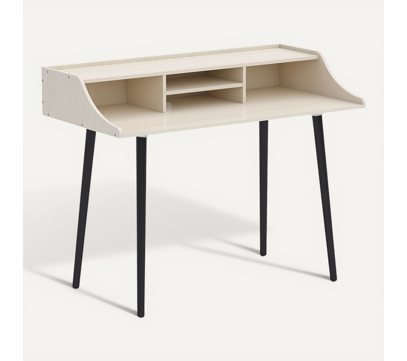 Bureau En Bois Design Scandinave - Eldrid Bois Naturel