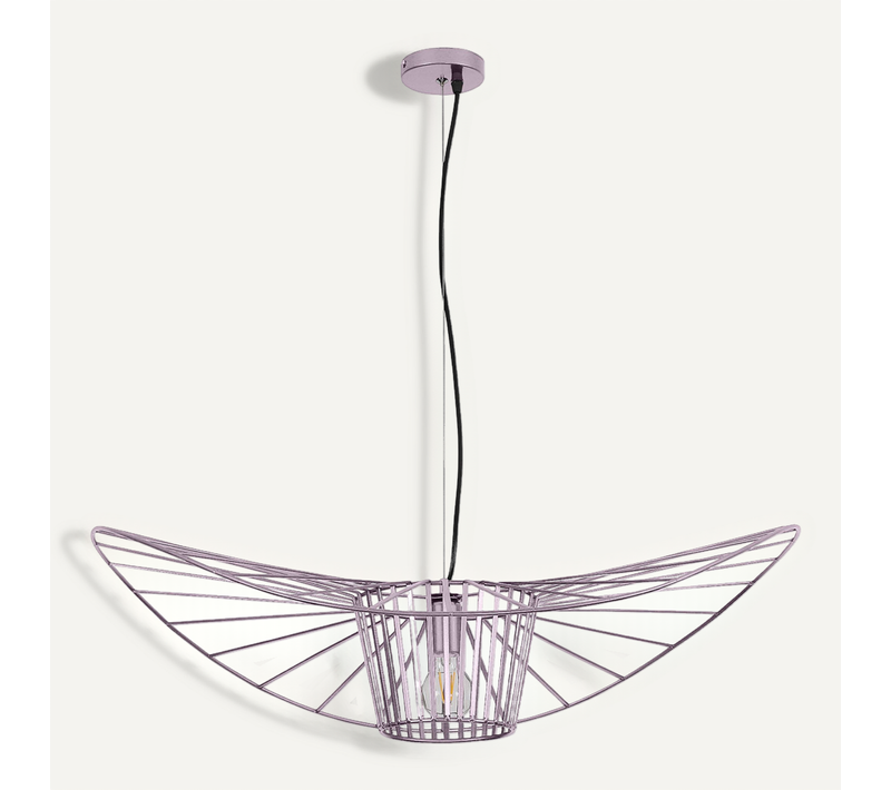 Lampe à Suspension Vertice - Métal - 100cm Rose Doré