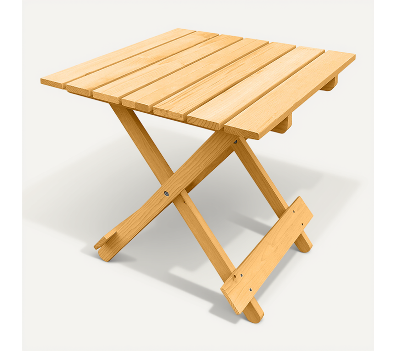 Table De Jardin - Table D'appoint En Bois Adirondack Bois Naturel