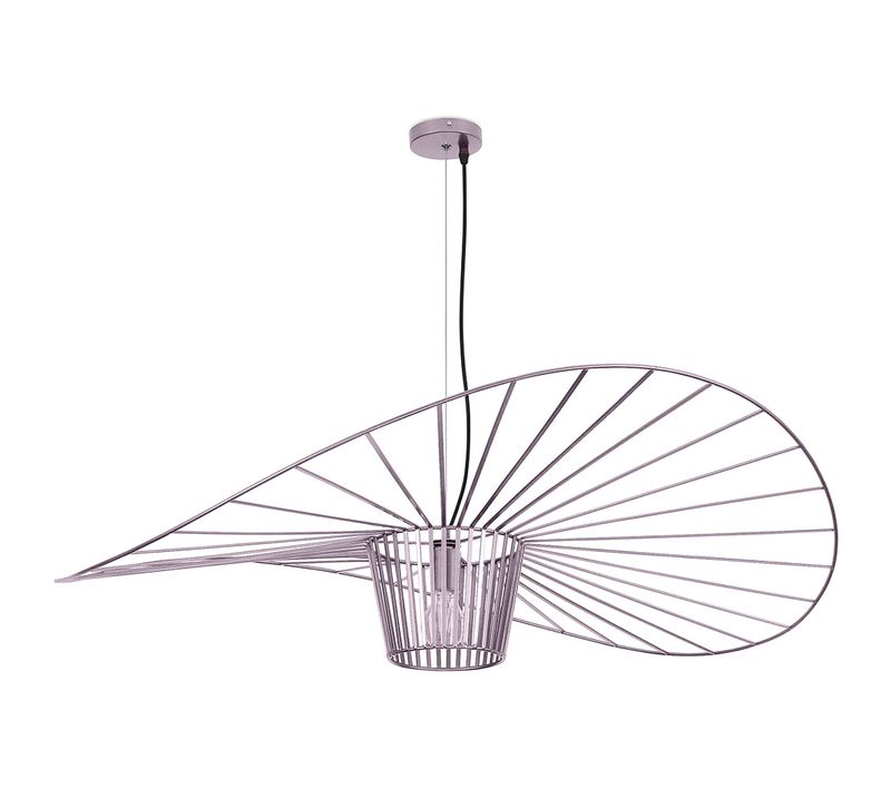 Lampe à Suspension Vertice - Métal - 80cm Rose Doré