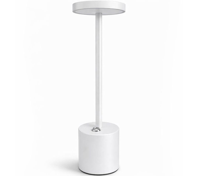 Lampe De Table Moderne Rechargeable USB LED – Lumière Réglable – Yureh Blanc
