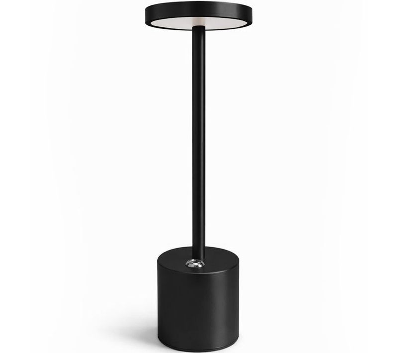 Lampe De Table Moderne Rechargeable USB LED – Lumière Réglable – Yureh Noir