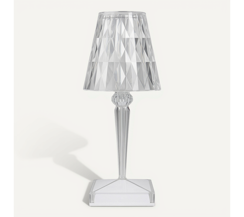 Lampe De Table Portable Transparent - Rechargeable Par USB - Design Moderne - Eleve Transparent