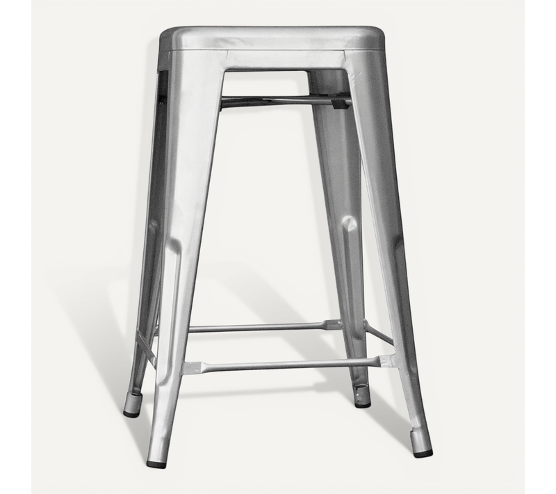 Tabouret De Bar - Design Industriel - 60cm - Nouvelle édition - Metalix Acier