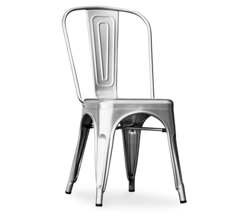 Chaise De Salle à Manger Bistrot Metalix Design Industriel En Métal - Acier