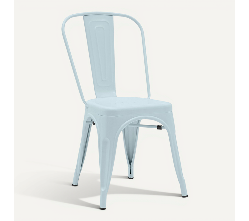 Chaise De Salle à Manger Bistrot Metalix Design Industriel En Métal Mat - Nouvelle édition
