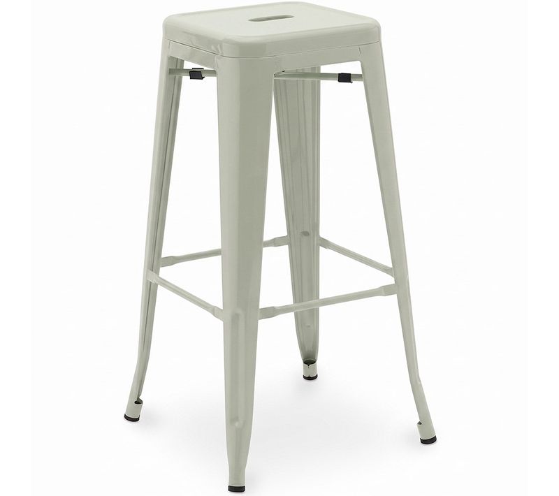 Tabouret De Bar – Industriel – Acier – 76 Cm – Metalix Vert Pâle