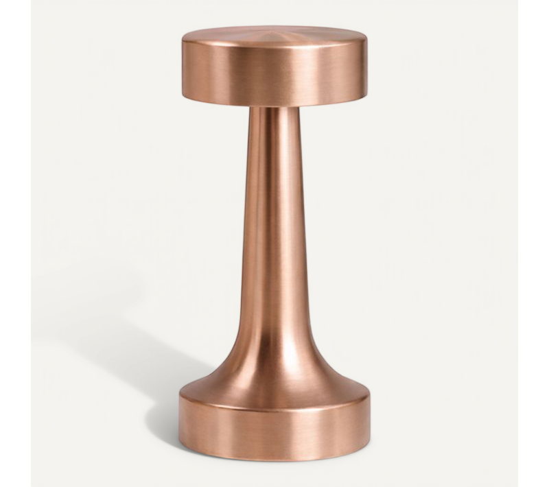 Lampe De Table Sans Fil Rechargeable LED – Contrôle Tactile – Design Métal Moderne – Anra Bronze