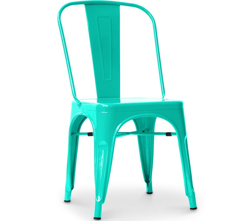 Chaise De Salle à Manger Bistrot Metalix Design Industriel Carré En Métal - Nouvelle Edition