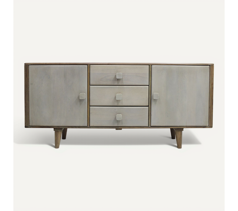 Buffet En Bois - Stile Vintage - Iona Bois Naturel