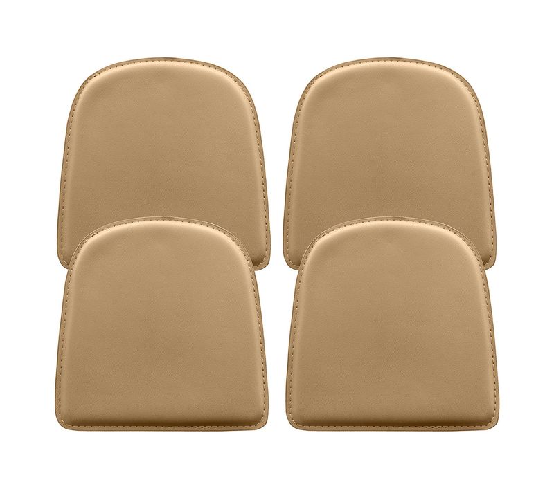 X4 Coussin Avec Aimant Pour Chaise Bistrot Metalix Marron Clair
