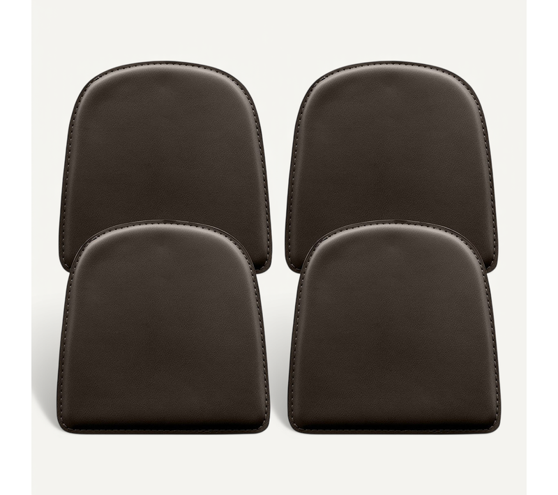 X4 Coussin Avec Aimant Pour Chaise Bistrot Metalix Marron