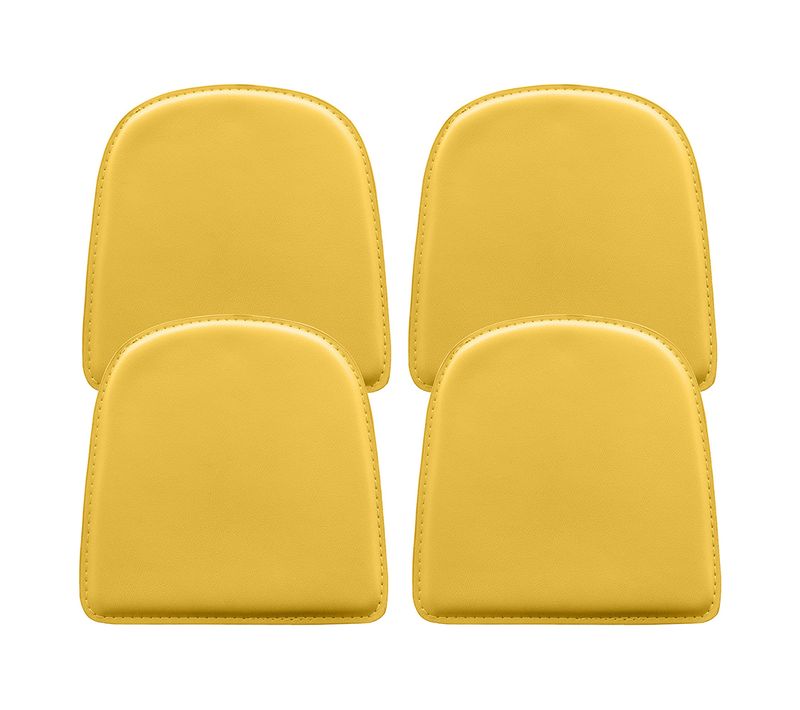 X4 Coussin Avec Aimant Pour Chaise Bistrot Metalix Jaune