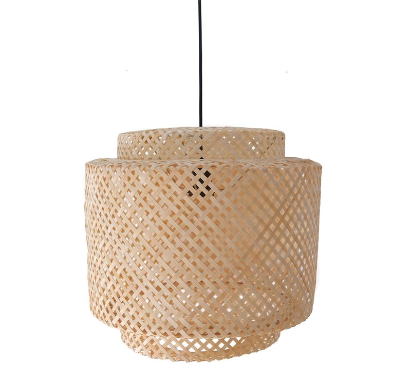 Plafonnier En Bambou, Style Boho Bali - Lorna Naturel