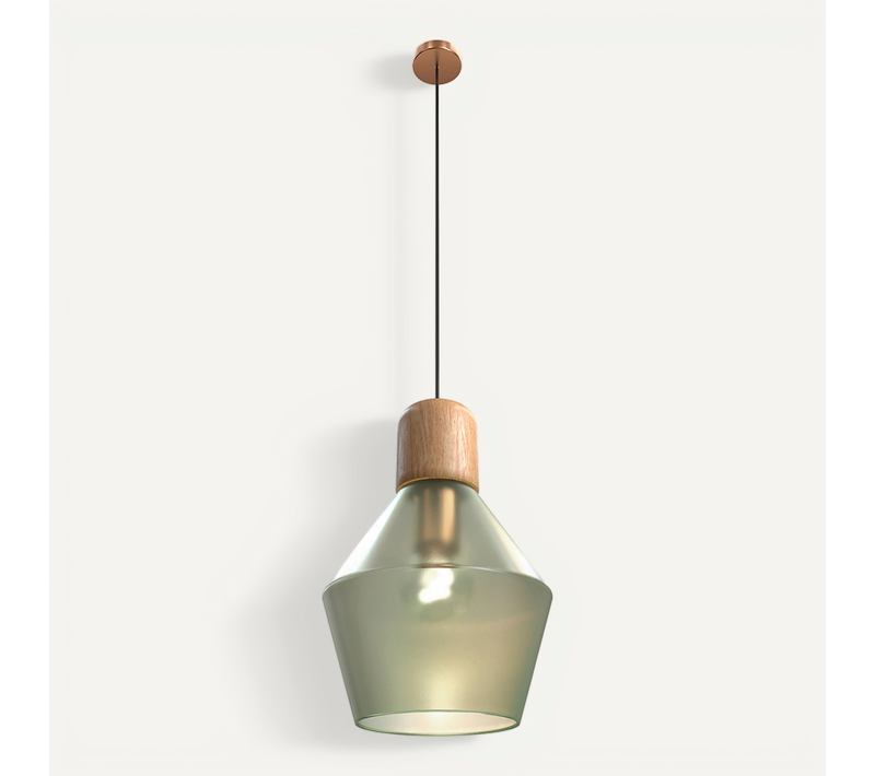 Lampe À Suspension - Lampe Scandinave En Verre - Hay Vert