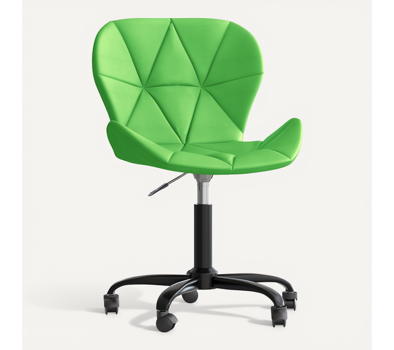 Chaise De Bureau Tapissée En Pu - Winka Structure Noire Vert