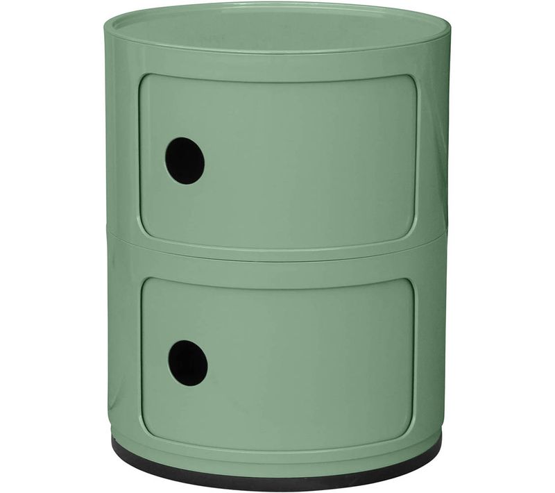 Armoire De Stockage - 2 Tiroirs - New Bili 2 Vert Pastel