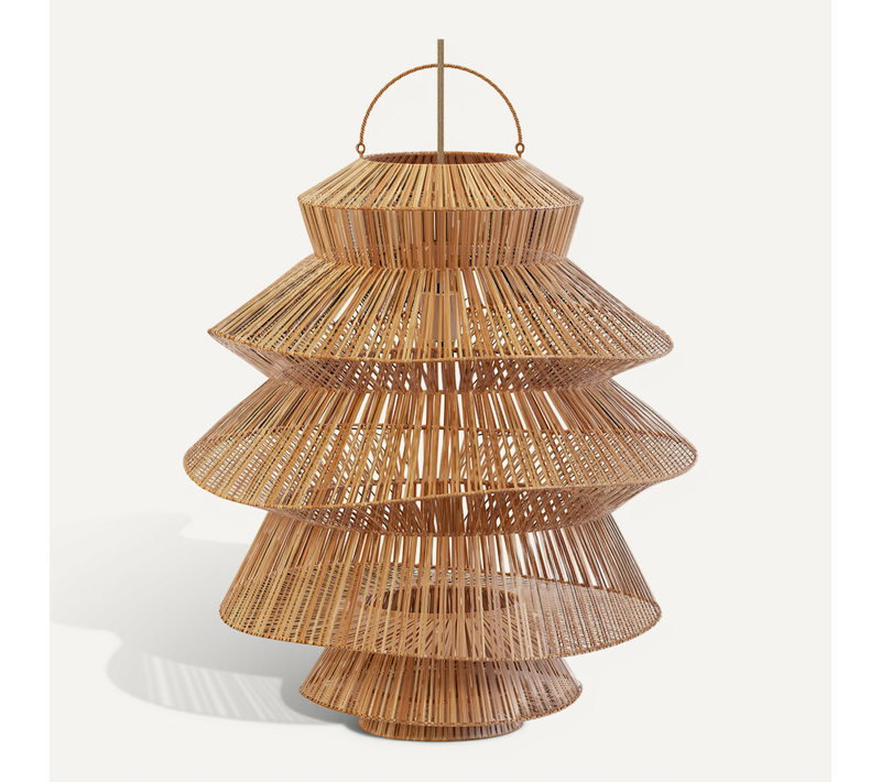 Lampe Suspendue En Rotin - Boho Bali - Hydun Naturel