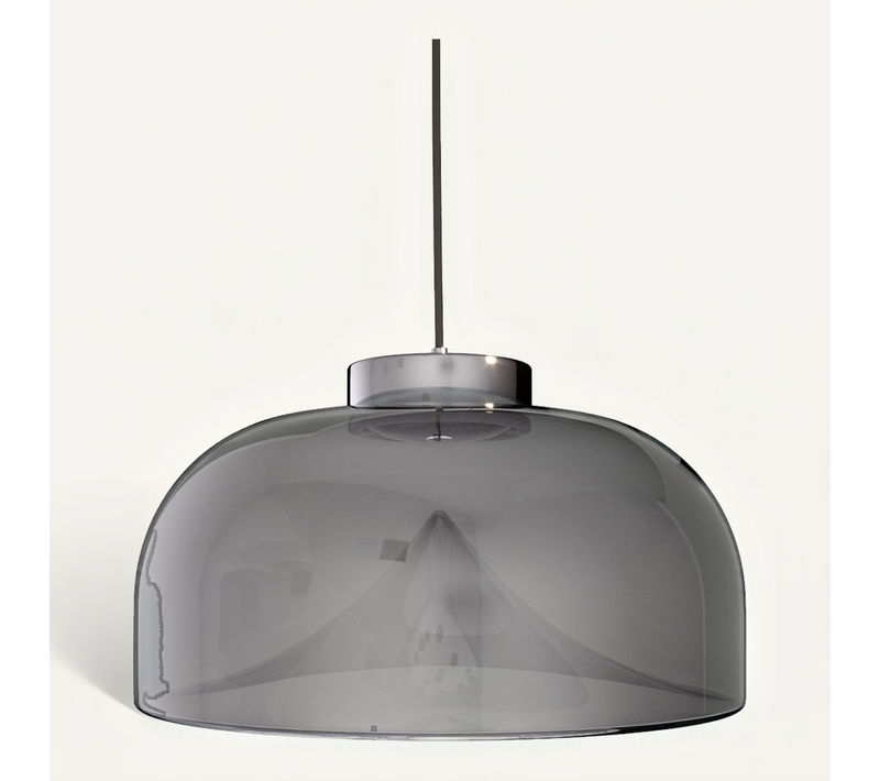 Lampe Suspension En Cristal - Design Moderne - Monai Fumée