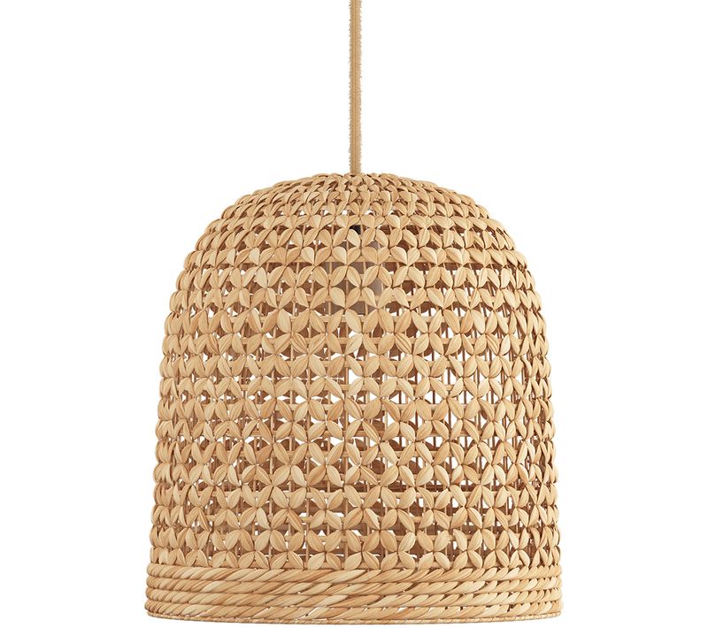 Suspension En Rotin - Lampe Suspendue Design Boho Bali - 50cm - Carva Naturel