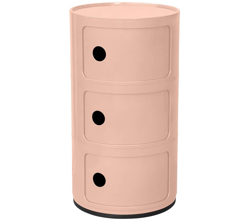 Armoire De Stockage - 3 Tiroirs - New Bili 3 Saumon
