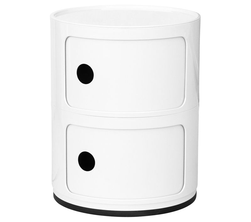 Armoire De Stockage - 2 Tiroirs - New Bili 2 Blanc