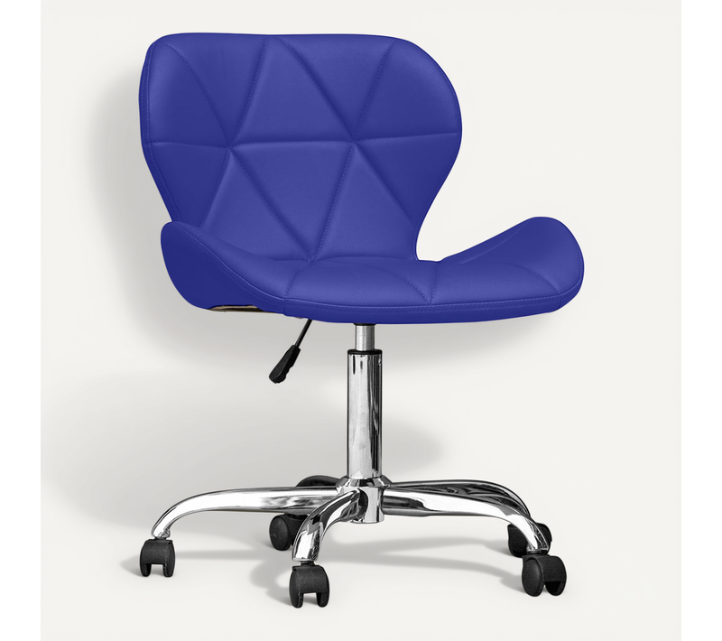 Chaise De Bureau Rembourrée Pu - Winka Bleu