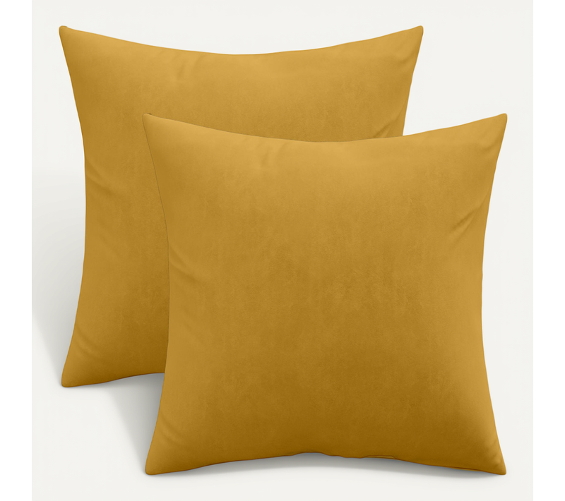 Lot De 2 Coussins En Velours - Housse Et Garnissage - Lenay Doré