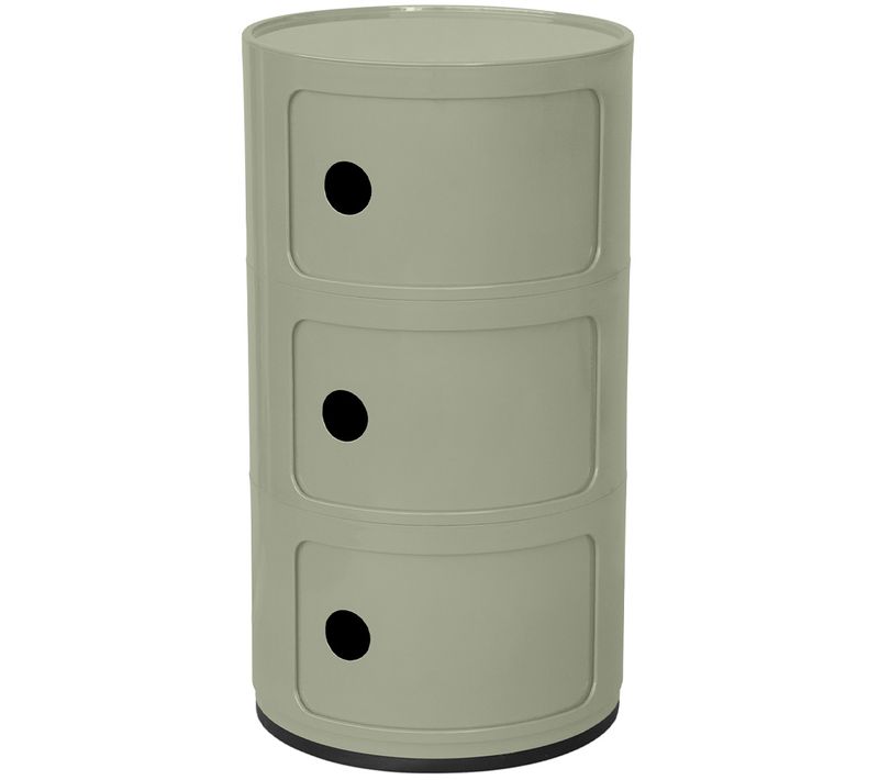 Armoire De Stockage - 3 Tiroirs - New Bili 3 Vert Pâle