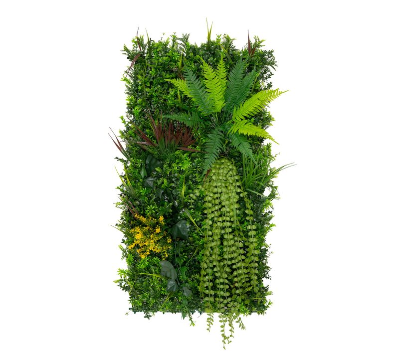 Panneau Mural Végétal Artificiel 0,5 X 1 M Alina Feuillage Décor Jardin Maison