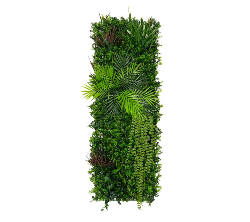 Panneau Mural Végétal Artificiel 0,5 X 1.5 M Alina Feuillage Décor Jardin Maison