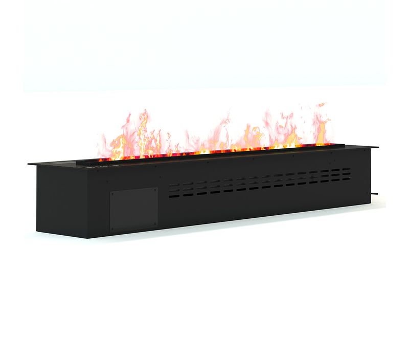 Cheminée électrique Décorative Avec Flamme De Vapeur D'eau - 160 Cm Noir