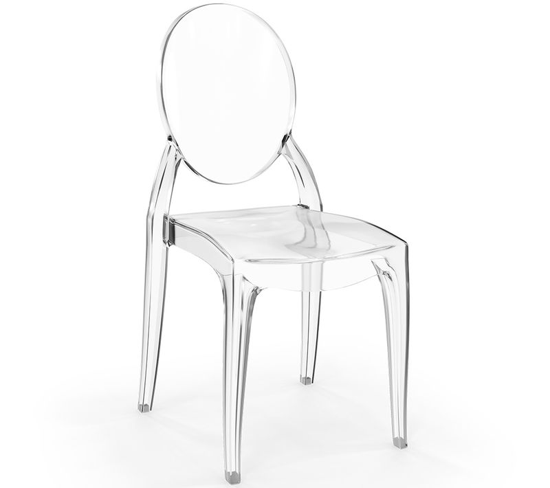 Chaise De Salle À Manger Transparente - Pauline Transparent