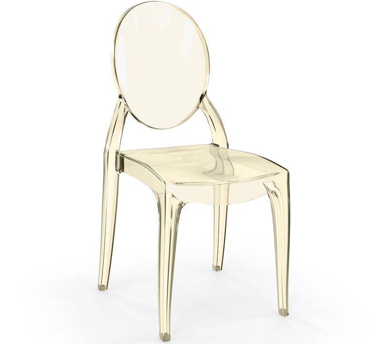 Chaise De Salle À Manger Transparente - Pauline Ambre
