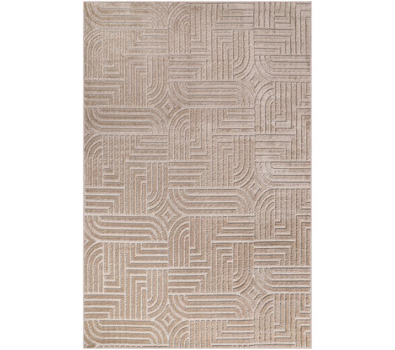 Grand Tapis Design Contemporain Et Moderne - Beige (290x200 Cm) - Lumiere Beige