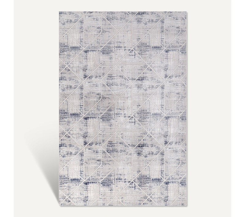 Tapis Moderne Géométrique – (160x230 Cm) – Freesia Beige