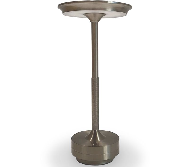 Lampe De Table LED Portable – Rechargeable Par USB – Allisse Argenté